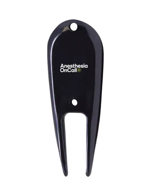 Black Divot Tool w/Anesthesia OnCall Logo