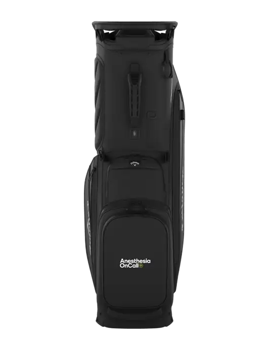 Callaway Fairway 14 Black Golf Bag w/Anesthesia OnCall Logo