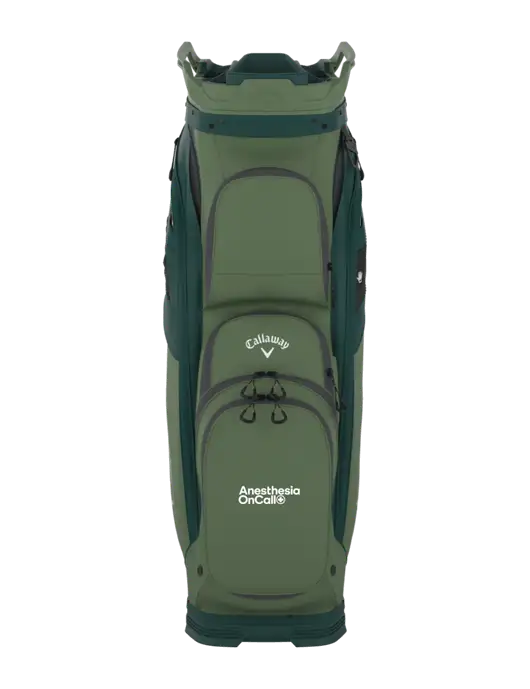 Callaway Org 14 Light Olive Golf Bag  w/Anesthesia OnCall Logo