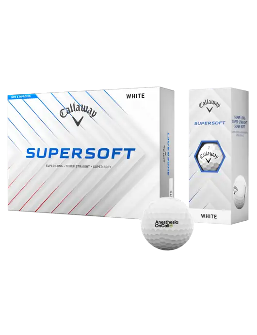 Callaway Supersoft Golf Balls 12/pk w/Anesthesia OnCall Logo