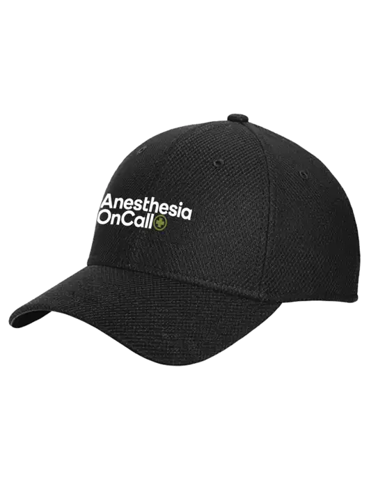 New Era Diamond Era Black Stretch Cap w/Anesthesia OnCall Logo