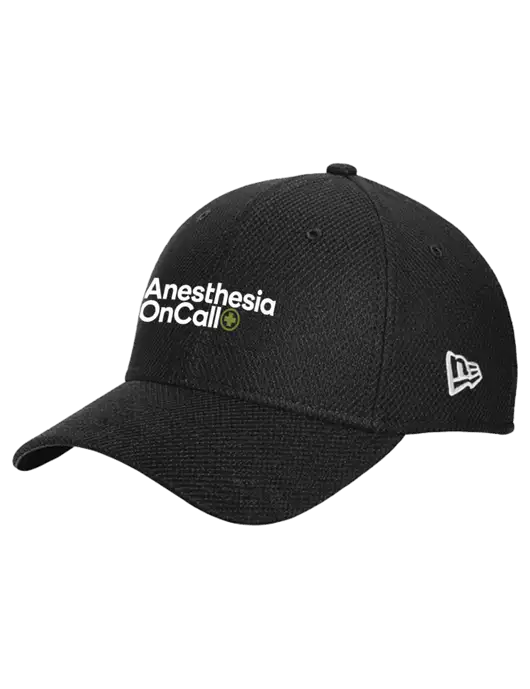 New Era Diamond Era Black Stretch Cap w/Anesthesia OnCall Logo